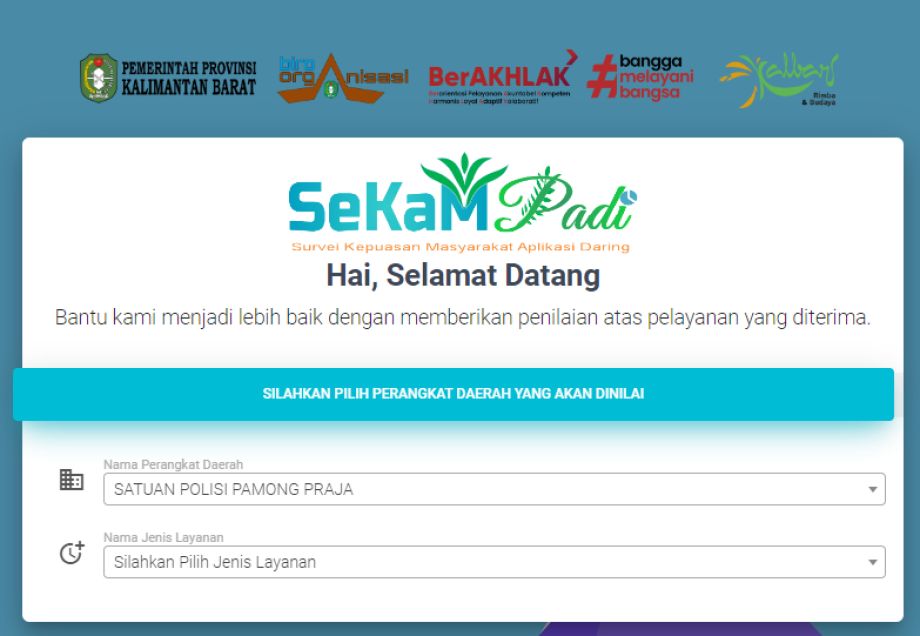 Survey Kepuasan Masyarakat Daring (Sekam Padi)